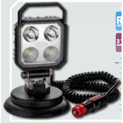 Lampa patrata - Lumina de lucru cu 4 LED-uri si magnet Lampa patrata - Lumina de lucru cu 4 LED-uri si magnet